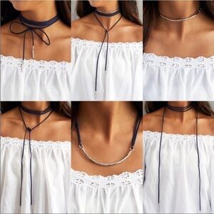 CHLOE + Isabel Hero Metal + Leather Necklace NEW